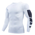 Men's Long Sleeve Quick Compression T-Shirt Rush Guard for Running Gym Workout Sportswear Training Wear