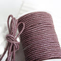 4mm Glass Material DIY Crystal Decorative Shoelaces 3D Rhinestone Rope Colorful Sparkling Tube Clothing Accessories for Shoes