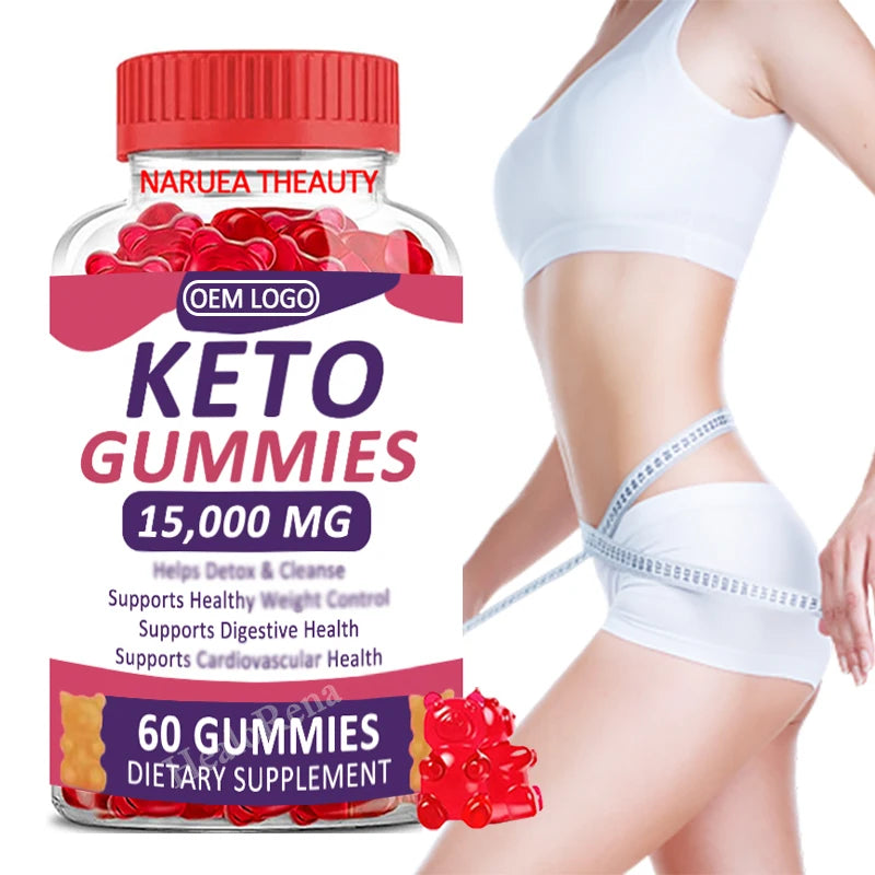 Custom Label Vegan ACV Gummy Garcinia Cambogia Suppletment Apple Cider Vinegar Keto Gummies