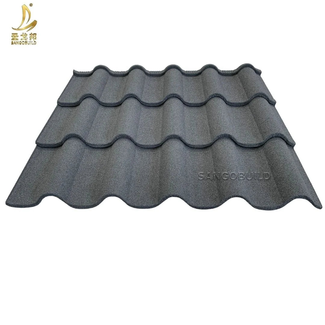 High Quality Bond 0.35/0.4/0.45/0.5mm Thickness Metal Roofing Color Stone Coated Aluminum Roofing Sheet for Ghana MegaBDM