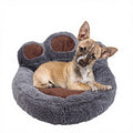 Professional Small Medium Large High Quality Faux Fur Print Winter Orthopedic Waterproof Removable Washable Cotton Fill Dog Bed