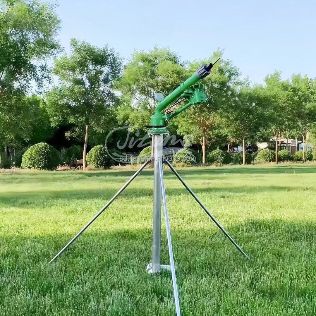 Titans Agriculture Cannon High Pressure Metal Rain Gun Sprinkler Rotating for Garden Watering Irrigation