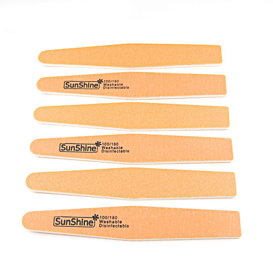 Personalized Wholesale Diamond Shape Abrasive zebra 100/180 Grit Emery Board Nail File Custom logo