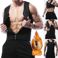 Zipper Sweat Vest Thermal Breathable Body Shaper Workout Tank Top for Weight Loss Fat Burner Waist Trainer Corset Slimming