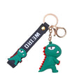 Factory Direct Sale 3d Custom Shaped Soft Rubber Pvc Keychains Cartoon Dinosaur Key Chain for Phone Bag Car