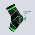 Comfortable Soft Fabric Elastic Compression Ankle Brace with Adjustable Straps for Sprain Plantar Fasciitis MegaBDM