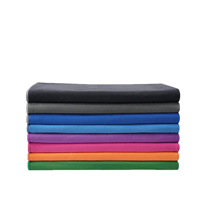 High Absorbent Microfiber Beach Towel Quick Dry Light Weight for Sports Gym Beach Swimming Waffle Suede Customizable Logo
