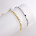 925 Silver Blank Bar Bracelets Gold Vermeil 925 Sterling Silver Long Thin Bar Fashionable Jewelry for Gift Occasions