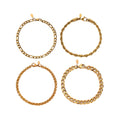 No Tarnish Jewelry 18k Gold Custom Logo Cuban Chain Bracelet Mens Stainless Steel Figaro Chains Rope Link Bracelets Wheat Chain