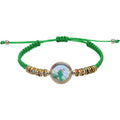 Virgin Mary Alloy Wrap Bracelet Rosary Handmade Red Knot String Prayer Jewelry
