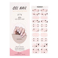 Korean 3D French Japanese Summer Waterproof Shiny Gel Nail Sticker Art Custom Semi-Cured Nail Wraps