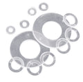 0.2mm Thick White Plastic Nylon Washer Flat Spacer Washer Seals Gasket O Ring Assortment