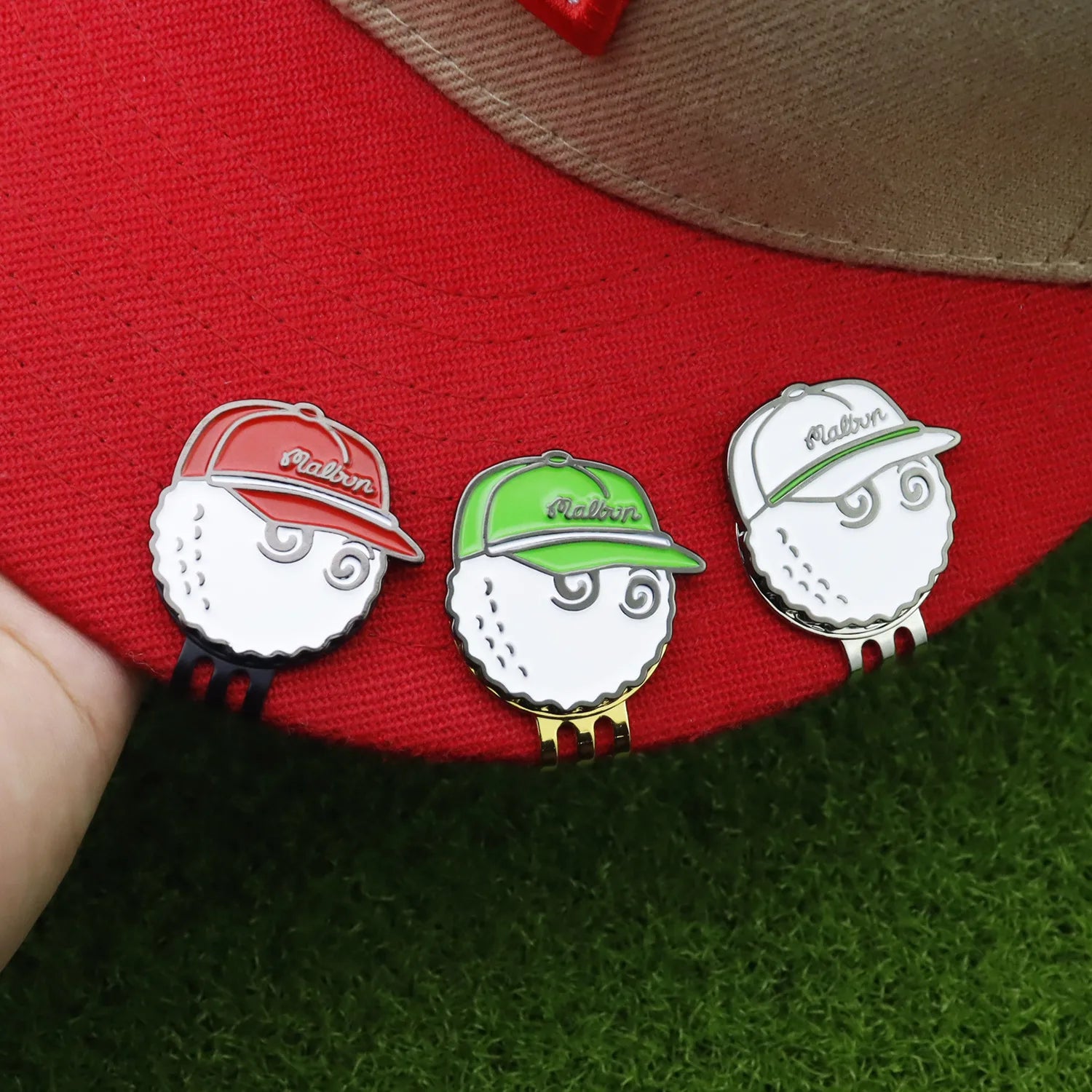 Ready to Ship Silver Golf Hat Clips with New Design Ball Marker