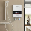 220V 6000W Glass Design Electric Water Heater LED Display New Technology Instant Shower for Household Use 55Â° Temperature