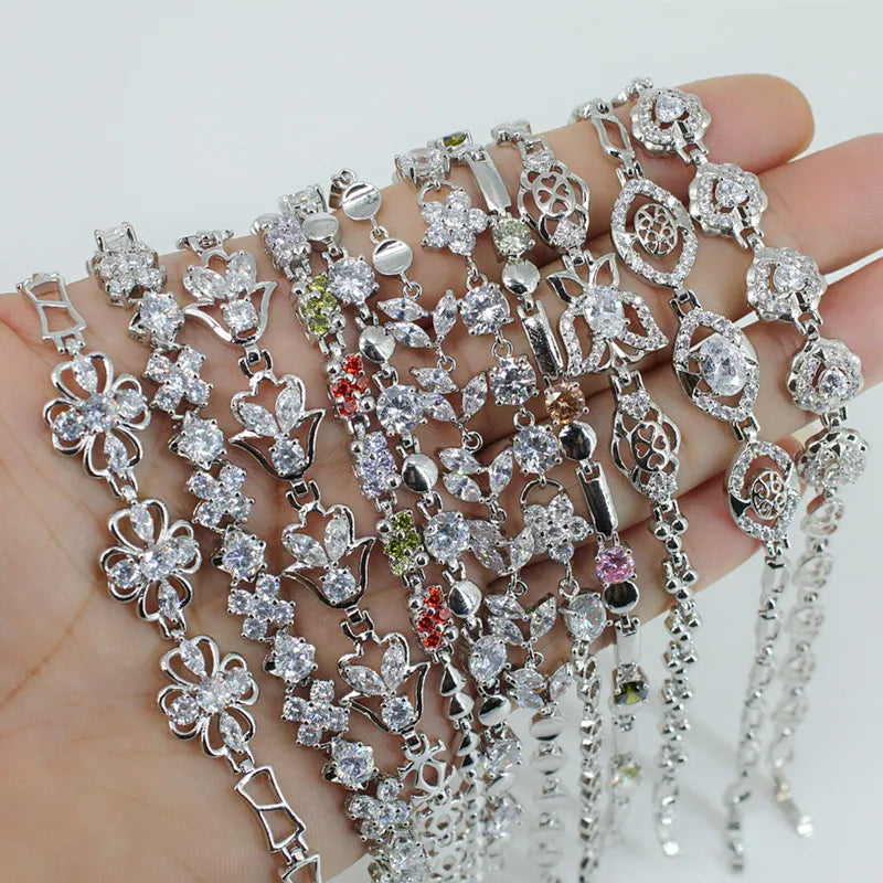 Hot Fashion Jewelry Wholesale Cheap Ladies Bracelet Inlaid Zircon Bracelet.