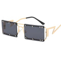 2025Newest Metal Frame Steampunk Sunglasses Uv400 Unisex Rectangle Sunglasses Women Men Shades Sun Glasses