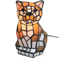 Creative Warm Cat Table Lamp Stained Glass