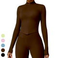 Winter Quick Dry Nude Fitness Running Jacket Slim Fit Stand up Sports Coat Long Sleeve Zip Gym Fitness Top Yoga Jacket Women
