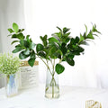Wholesale Real Touch Latex 70cm Long Stem Green Leaf Artificial Plant Milan Leaves for Home Decoration Chistmas