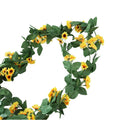 Artificial Sunflowers Garland Foliage Greenery Vine with Leaves Flowers Vine for Table Runner Wedding Arch Backdrop Photo Booth