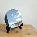 Wholesale Hot Sale Healing Black Crystal Folk Crafts Black Obsidian Crystal Mirror for Decoration