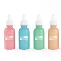Customized 30 ml 1 oz Skincare Hair Beard Essential Oil Glass Serum Dropper Bottle with Box