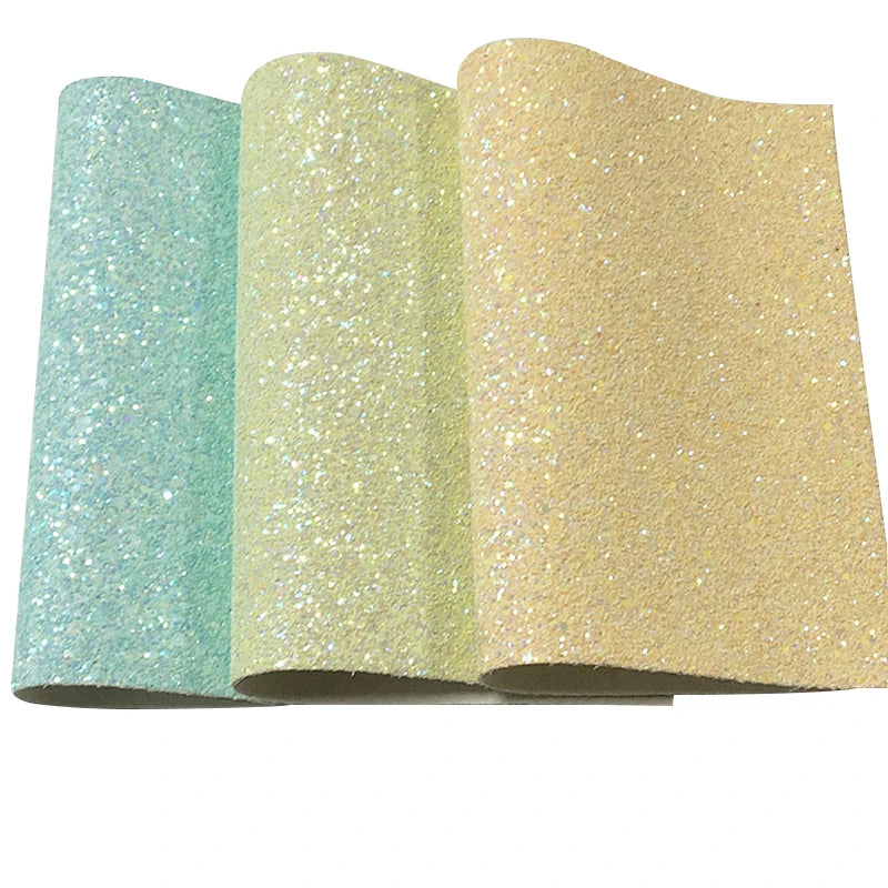 Shiny Frosted Faux Chunky Glitter Faux Leather Fabric PU for Sofa Bag Furniture Chair Garment for Crafts for Cricut Projects