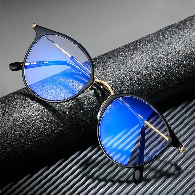 Jiuling Eyewear New Trending Colorful Thins Frame Glasses Custom Myopia Lens Round Women's Eye Glasses Frame