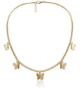Fashion Jewelry Stainless Steel Chains Bulk Non Tarnish Jewelry Butterfly Chokers for Women