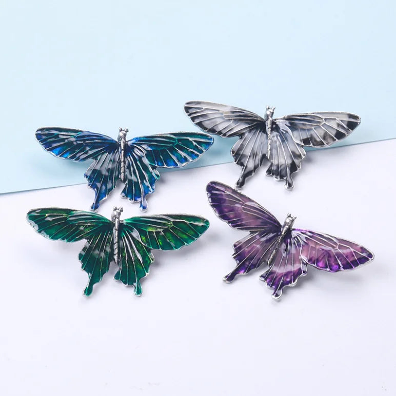 Personalized Vintage Metal Butterfly Brooch Pin for Women Jewelry Wholesale
