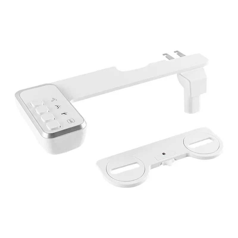 Bidet Toilet Seat Attachment with Pressure Controls with Retractable Self Cleaning Cold Water Bidet