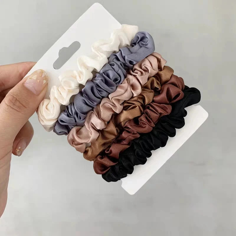 Custom Printed Eco-Friendly Barcode Hanging Paper Elastic Hair Scrunchies Holder Card with Logo for Hair Accessories Packaging