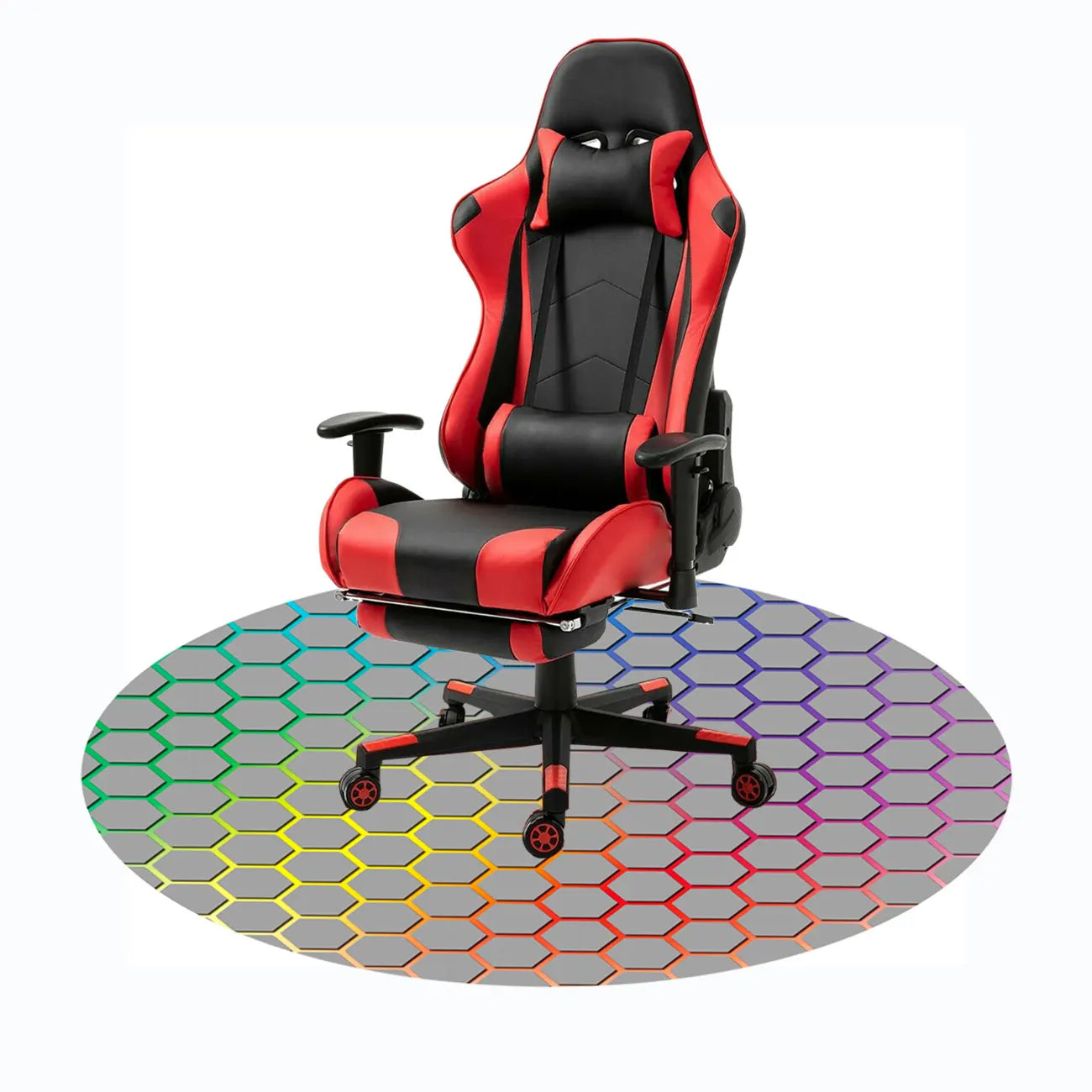Large Gaming Chair Mat Natural Rubber Computer Chair Mat for Hard Floor