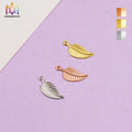 Hot Sale Mirror Stainless Steel Personalized Leaves Leaf Jewelry Accessories Diy Bracelet Necklace Pendant Accessories