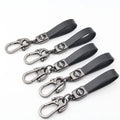 Wholesale Fashion Custom Brand Logo Car Leather Keyring Men Pu Leather Keychain