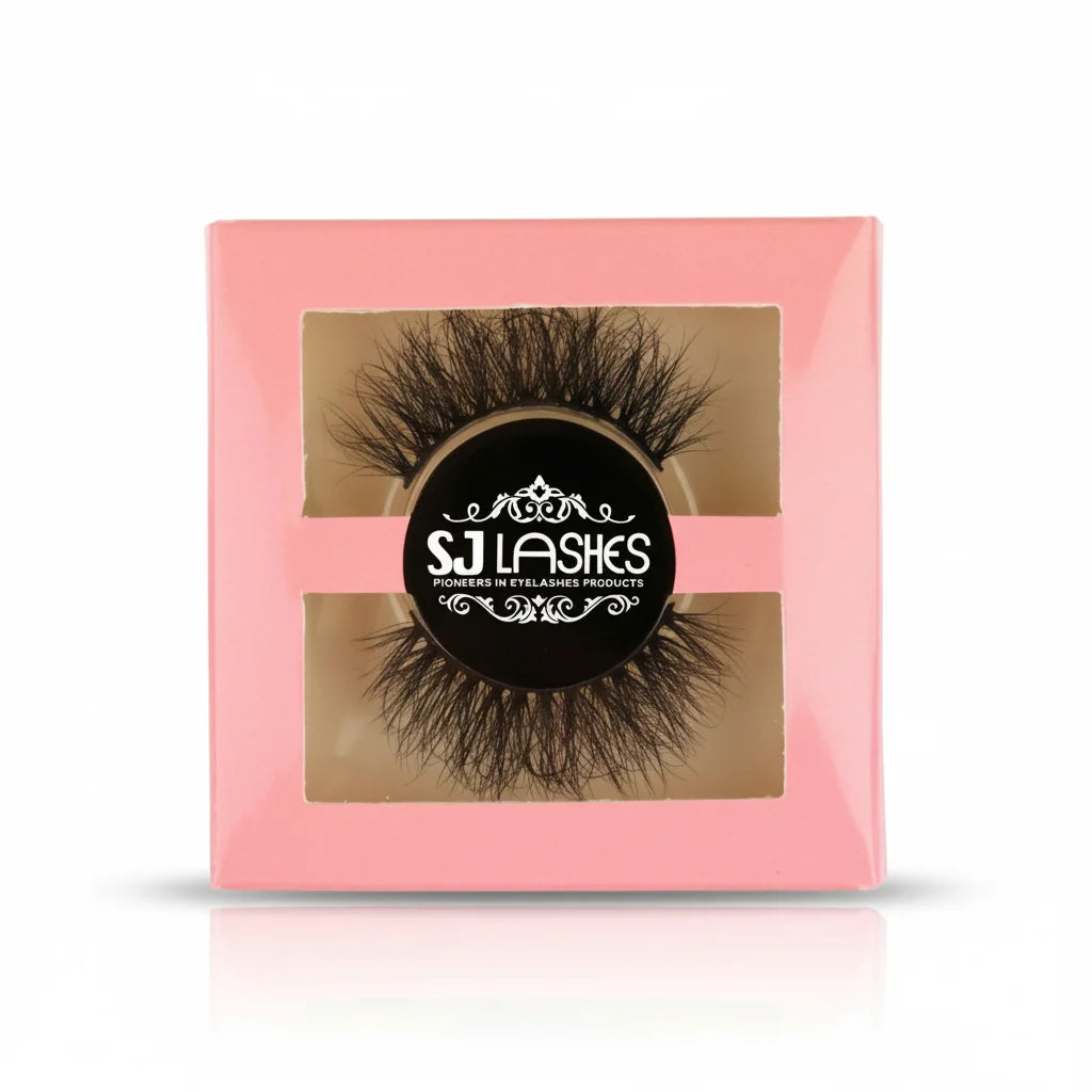 Pink Square Eyelash Boxes for Lash Packaging