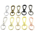 Rose Gold Black Snap Hook Collar Carabiners Hooks Lobster Clasp KeyChain Snap Ring Bags Strap Buckles Outdoor Tools Accessories