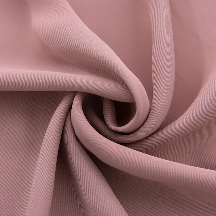 Factory Wholesale Twill 100% Acetate Fabric for Women's Short-sleeved Shirt Dress Fabric