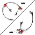 12Pcs/Bag Saltwater Fishing Wire Leader Fishing Leaders with Swivels Snaps  Fishing Gear Tackles for Lures Bait Hooks