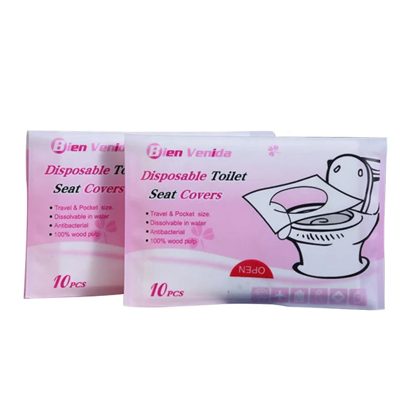 Toilet Seat Covers Disposable Toilet Seat Cover Flushable  380*460mm 1/28-Fold Paper Toilet Liners