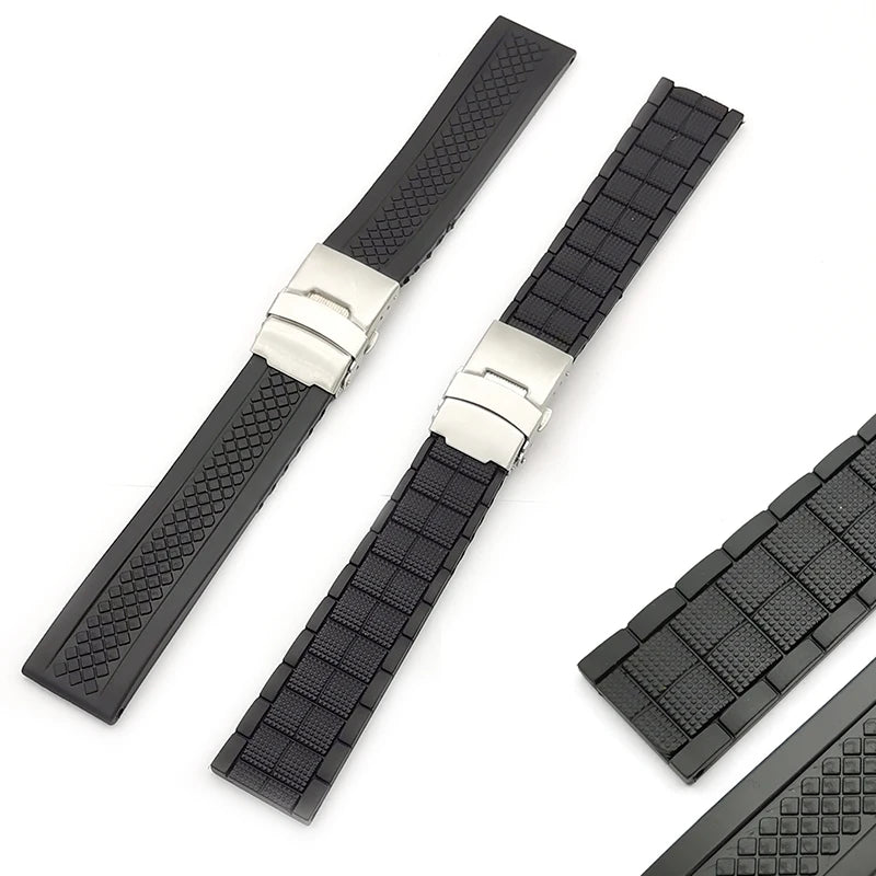 20 22mm Cheap Factory Price Pvc Rubber Watch Bands