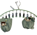 Fashion Easy 3 Pack Stainless Steel Living Room Laundry Drying Rack Multifunctional Five-Tier Clothes Towel Sock Hanger 10 Clips