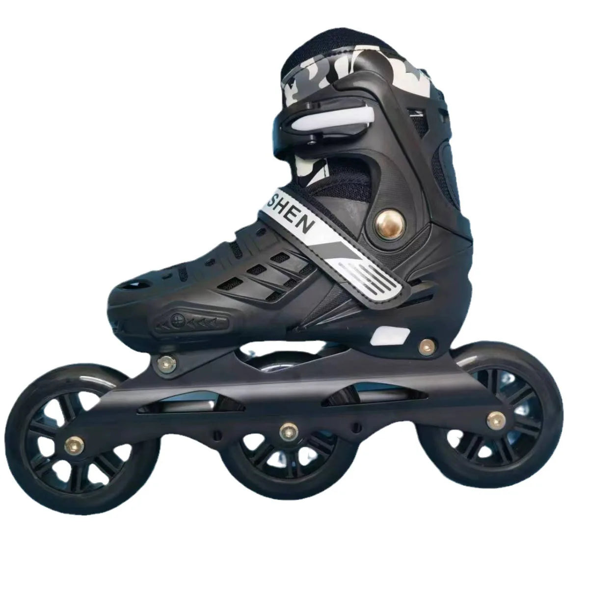 EACH Wholesale Inline Roller Skates 100MM PU Big 3 Wheels Aluminum Alloy Frame Students Men Women and Children Adjustable