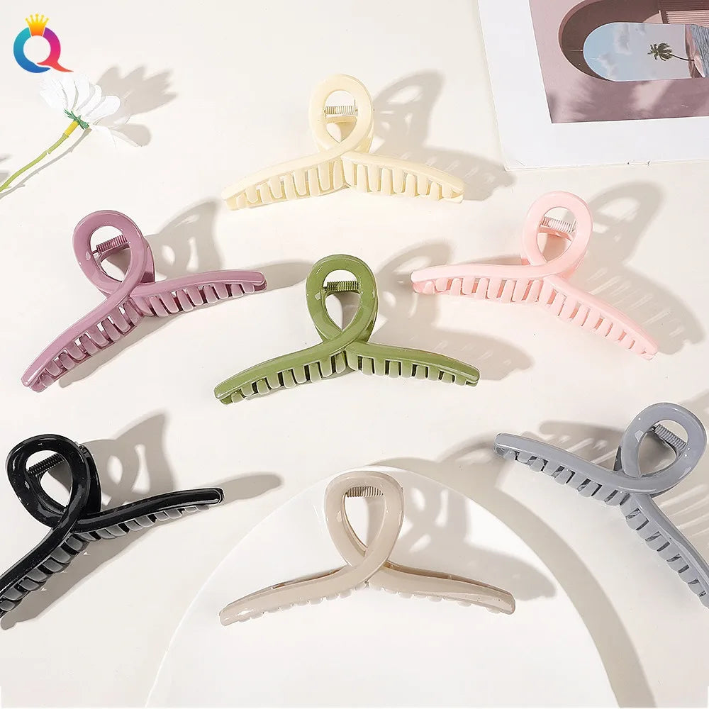 QIYUE Large High-end Sense Plate Hair Catch Clip Back Head Shark Clip Hair Accessories