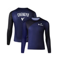 Custom Sublimation Soccer Jersey 100% Polyester Long Sleeve Mesh Football Jersey Custom Logo Number Breathable Soccer Uniform
