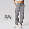 Loose Casual Sports Pants Women's Ankle Tied Wide Legs Two in One Work Pants Quick Drying Breathable Yoga Fitness Pants
