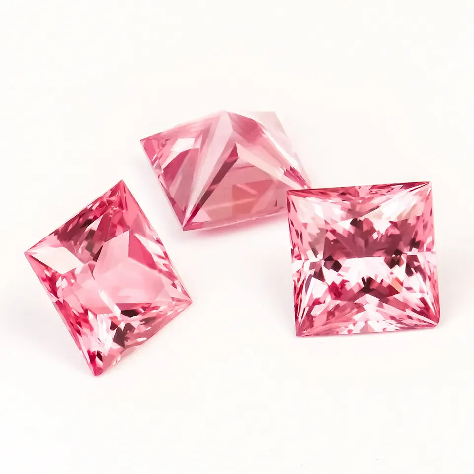 Factory Price Lab Grown Gemstones Hydrothermal Lab Padparadscha Round Oval Pear Princess Asscher Fancy Shape ForJewelry Making