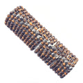 Silver Stainless Steel  Charms Mens Jewelry Natural Gemstone Tiger Eye Stone Beads Bracelet for Men and Women