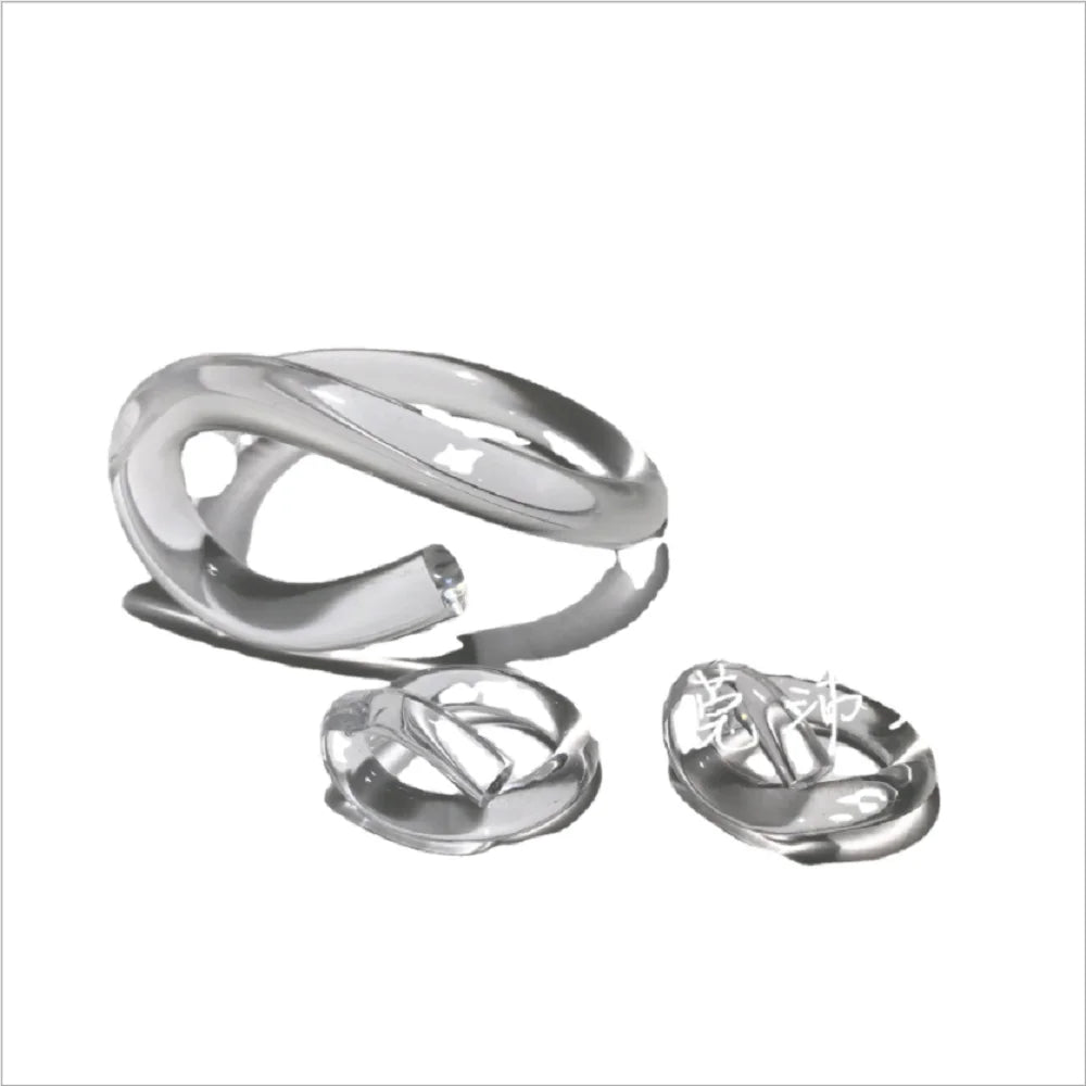 Fashion Acrylic Resin Cuff Bangle Bracelet E Shape Charm Geometry Bracelets for Women Jewelry