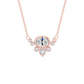 OL0893 Abiding Fine Jewelry Wholesale Oval Moissanite Diamond 14K Gold Plated Pure Solid 925 Silver Necklace for Ladies